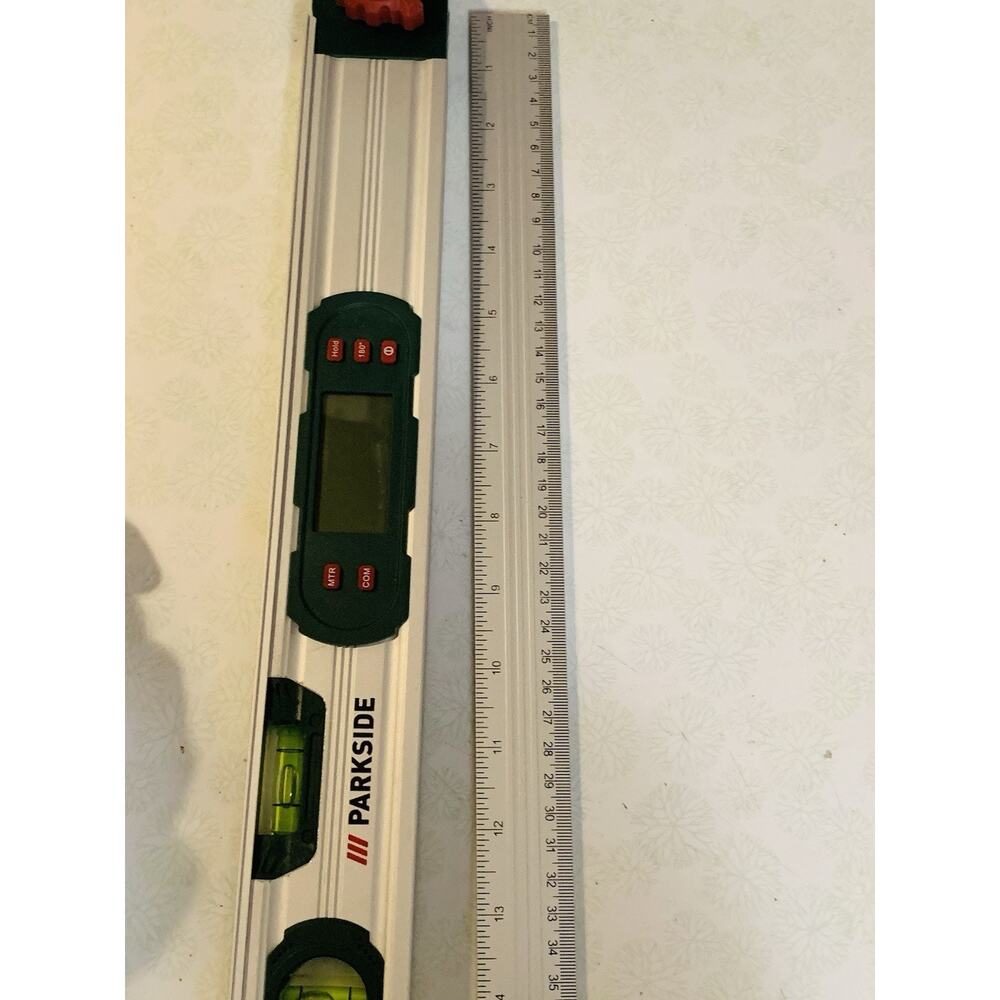 Parkside Digital Angle Finder With Level & Ruler Aluminum Model HG11598 - Picture 6 of 9